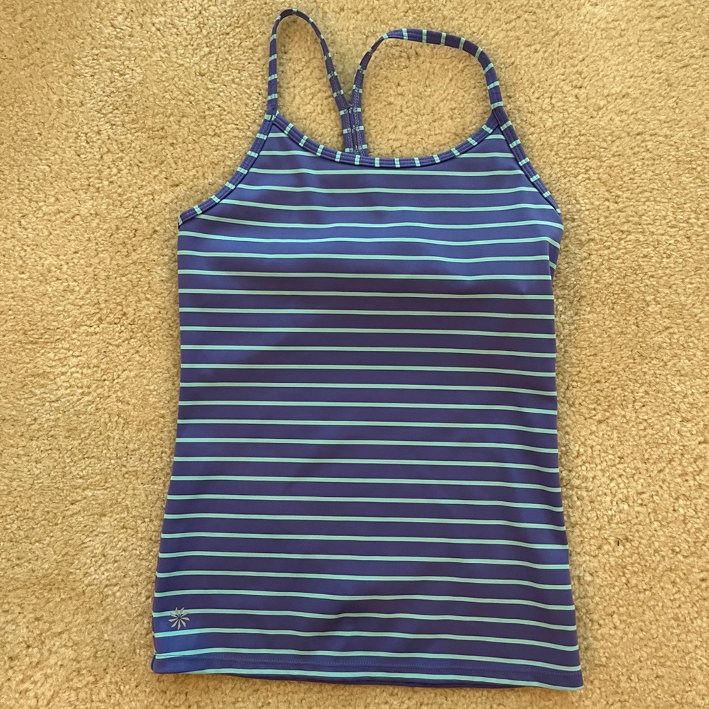 Athleta girl striped tank top